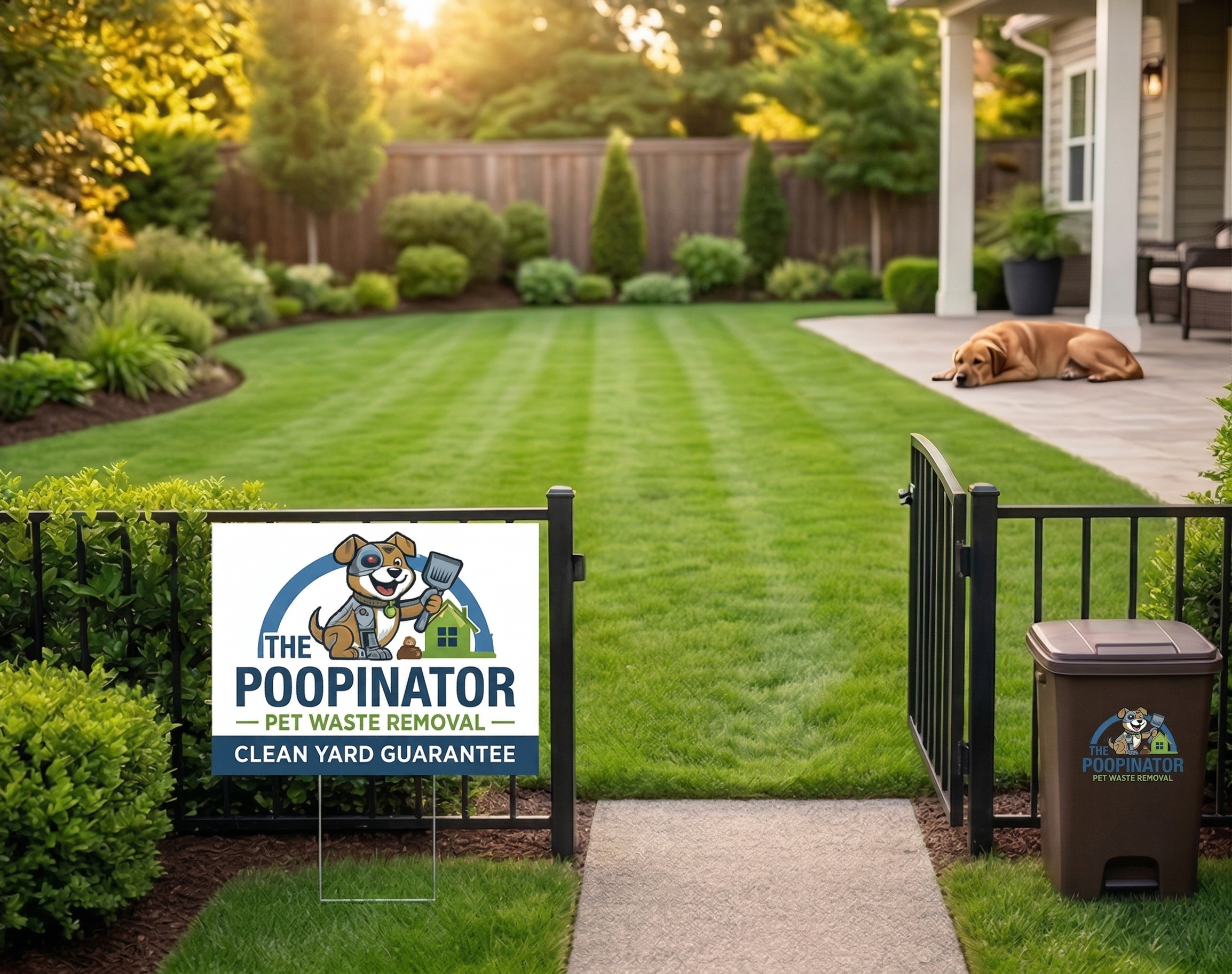 Clean yard free of dog poop