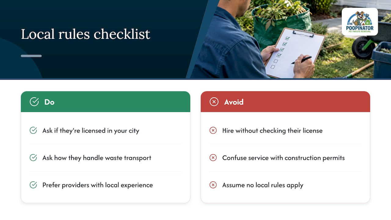 Local Rules Around Commercial Yard Maintenance — overview diagram